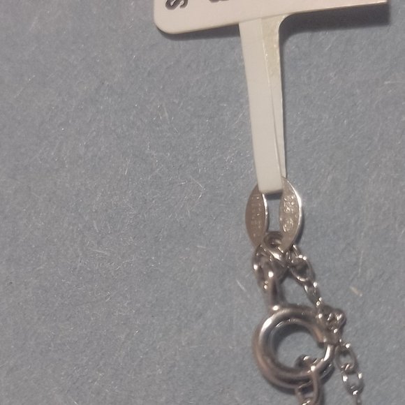 Sterling Silver Gemstone & Diamond Accent Flower Marquise Pendant - Picture 6 of 7